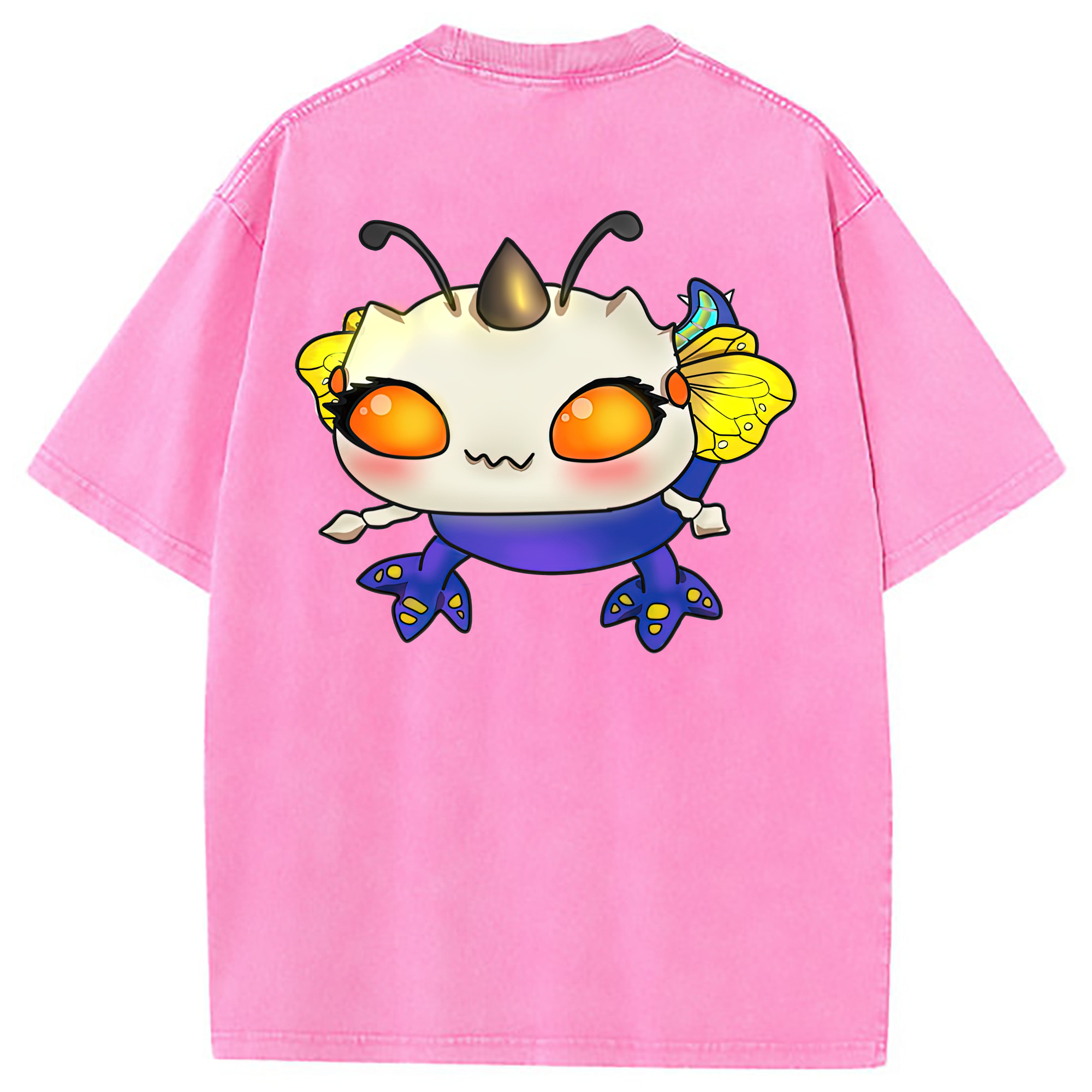 （画像用） リーグ・オブ・レジェンド League of Legends LOL 綿100% ヴィンテージ風 半袖Tシャツ（背面プリント）